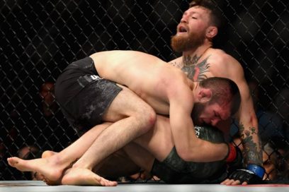 Encore un titre de l’UFC qui se résoud au sol (mais aussi dans les airs) : Mac Gregor vs Khabib Nurmagomedov